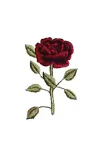 Tattly Stitched Rose Pair