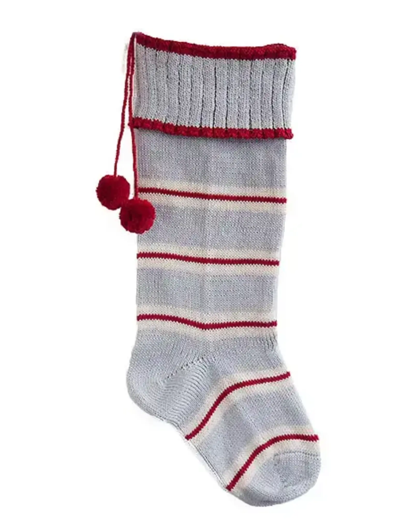 Melange Collection Thin Stripe Cuff Rib, Grey 18"