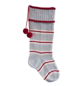 Melange Collection Thin Stripe Cuff Rib, Grey 18"