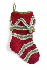 Melange Collection Mini Elf Cuff Stocking, Red  7"
