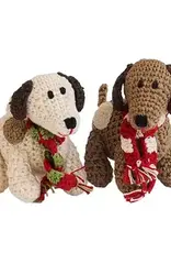 Melange Collection Crochet Spotted Dog Ornament
