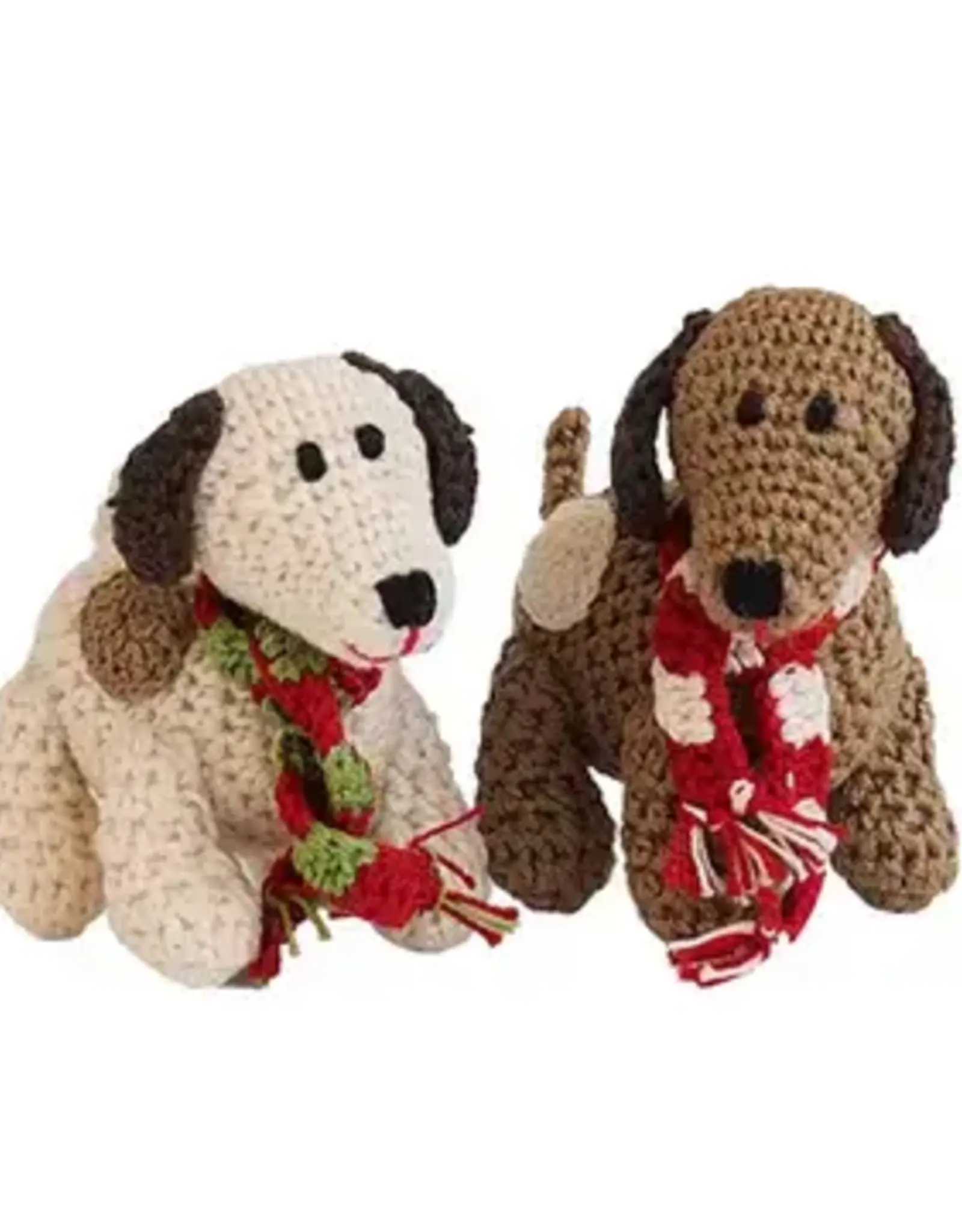 Melange Collection Crochet Spotted Dog Ornament