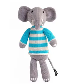 Melange Collection Elephant In Blue Sweater 11"