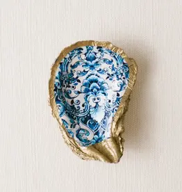 Grit + Grace Oyster Dish - Indigo Floral