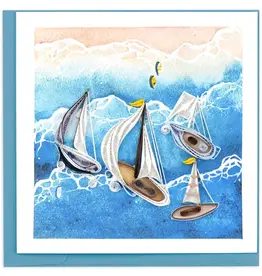 Quilling Cards Sailboat Fleet Quill Card