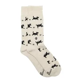 Conscious Step Socks that Save Cats (Beige) - M