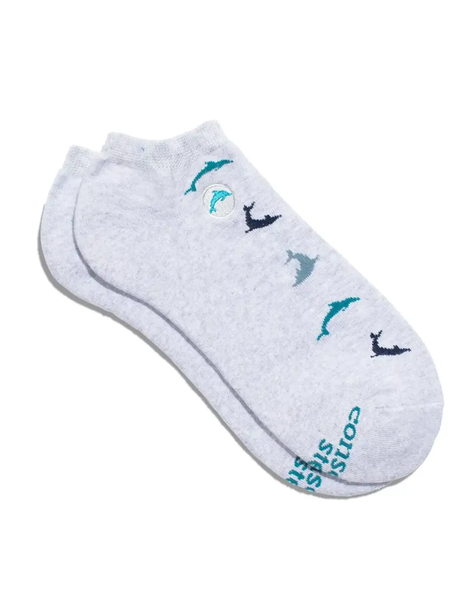 Conscious Step Ankle Socks That Protect Dolphins- M