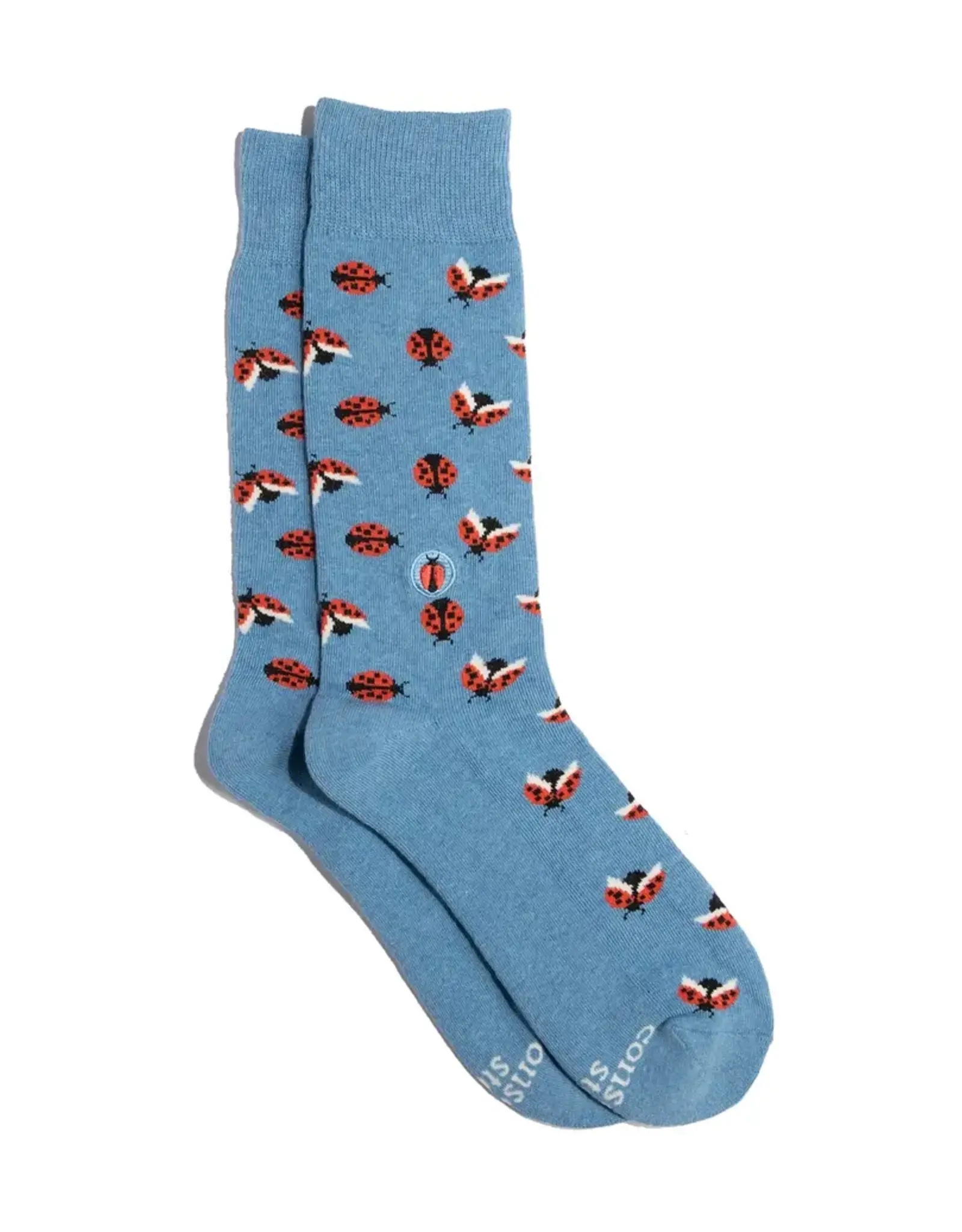 Conscious Step Socks That Protect Pollinators (Ladybugs)- M