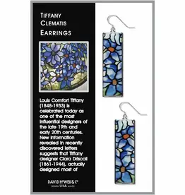 David Howell & Company Tiffany Clematis Rectangle Earring
