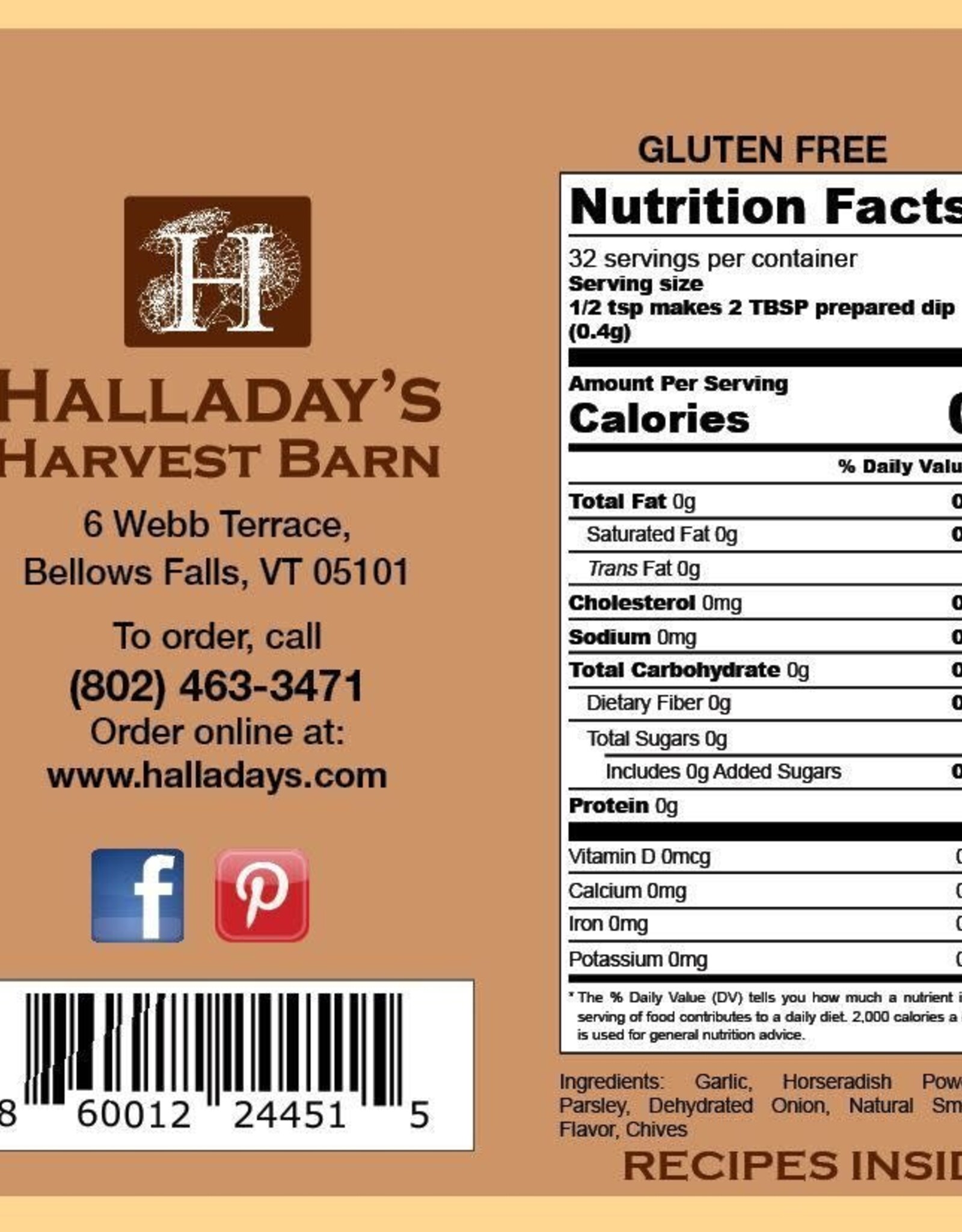 Halladay's Harvest Barn Bacon Horseradish Dip