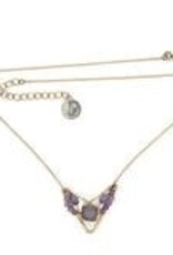 Art By Any Means Jewelry Lilac Flower Necklace 84035N