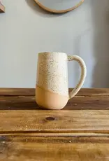 Hands On Ceramics Tall Round  Bottom Mug- Speckled Sand
