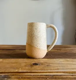 Hands On Ceramics Tall Round  Bottom Mug- Speckled Sand