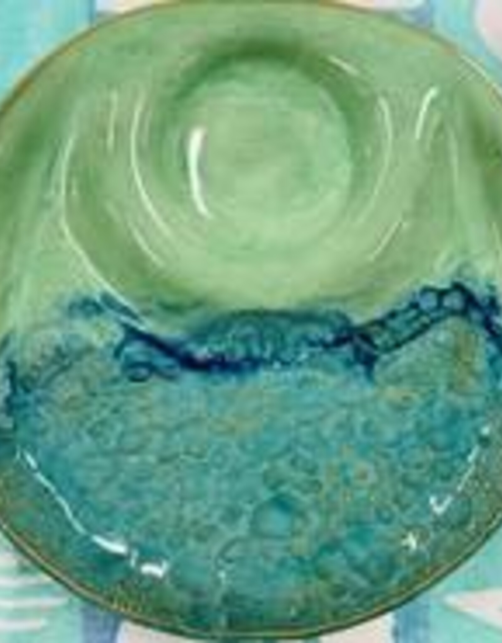 Clarkware Pottery Hummus & Pita Server- Ocean