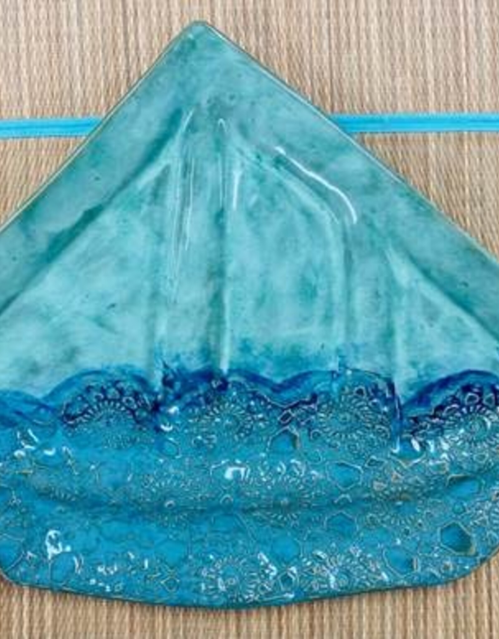 Clarkware Pottery Sailboat Platter- Ocean