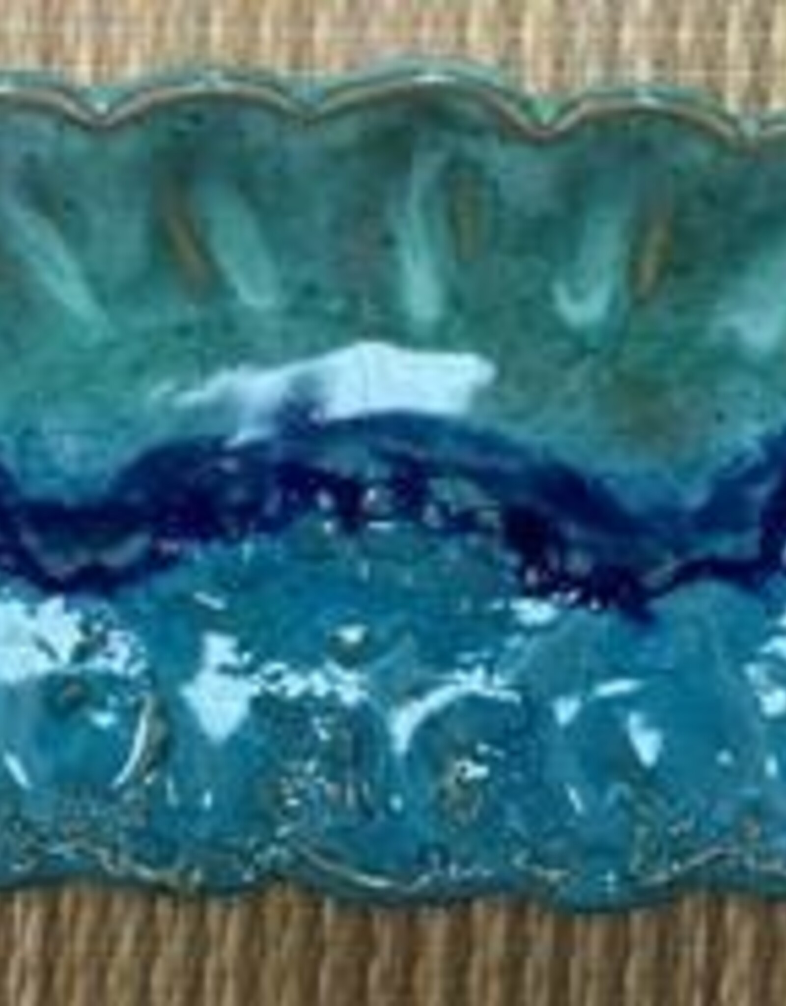 Clarkware Pottery Party Nuts Dish- Ocean