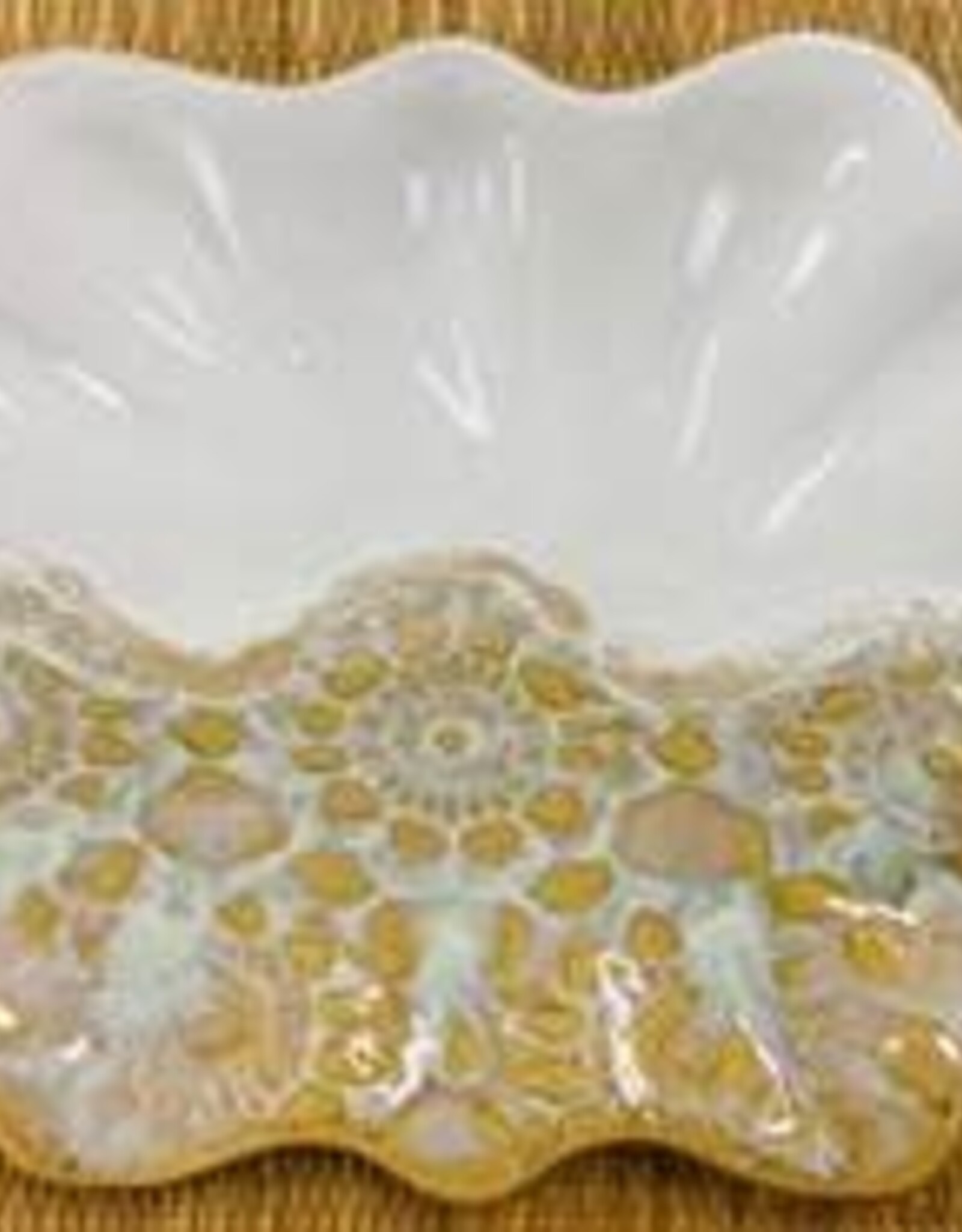 Clarkware Pottery Scalloped Oblong- Neutrals