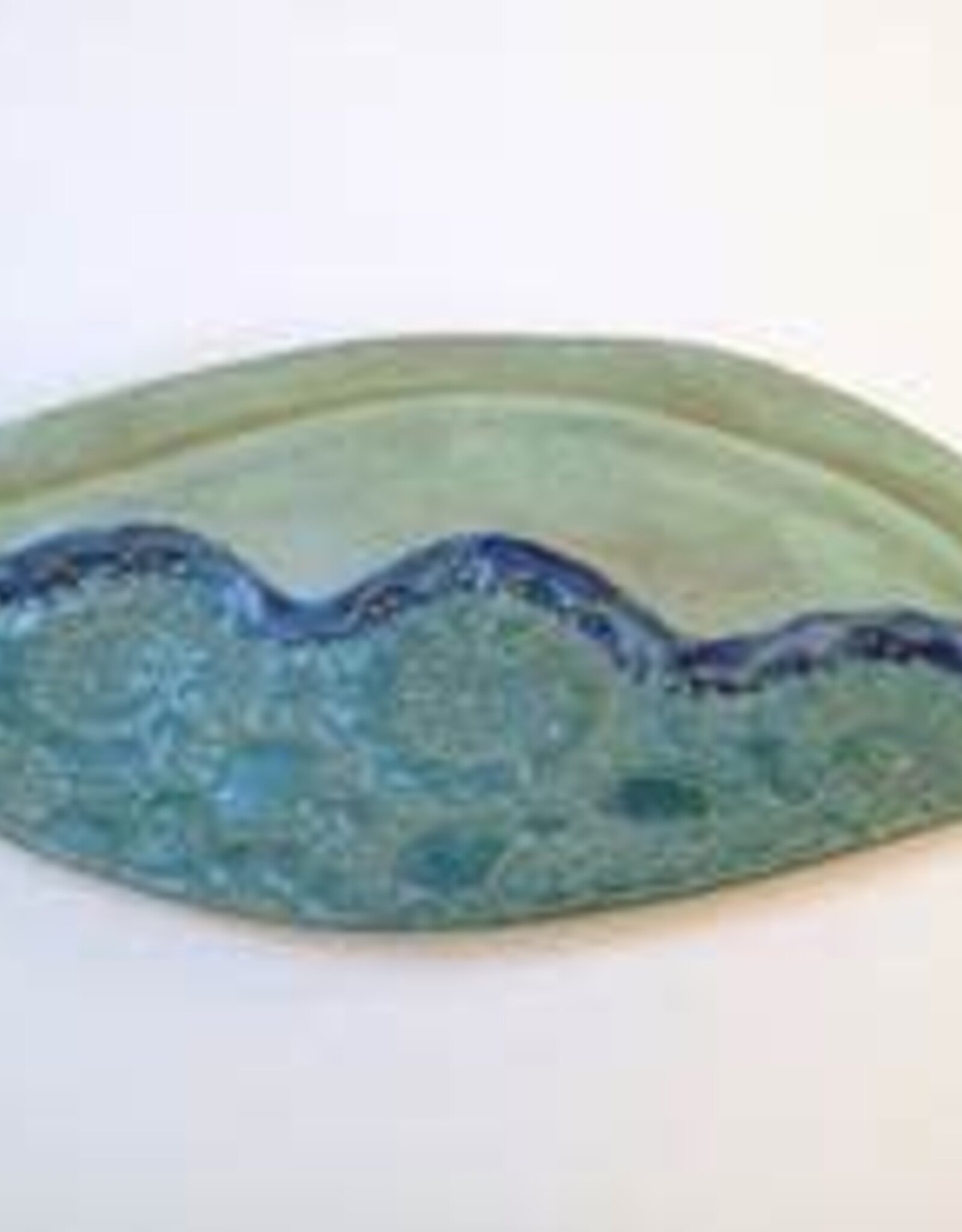 Clarkware Pottery Cheese Tray- Ocean