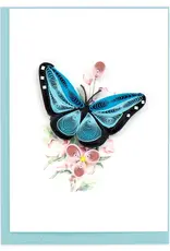 Quilling Cards Blue Butterfly Quill Mini Card