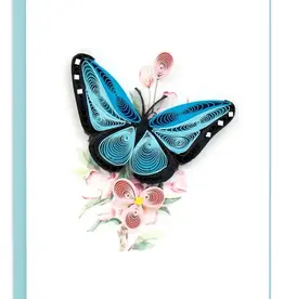 Quilling Cards Blue Butterfly Quill Mini Card
