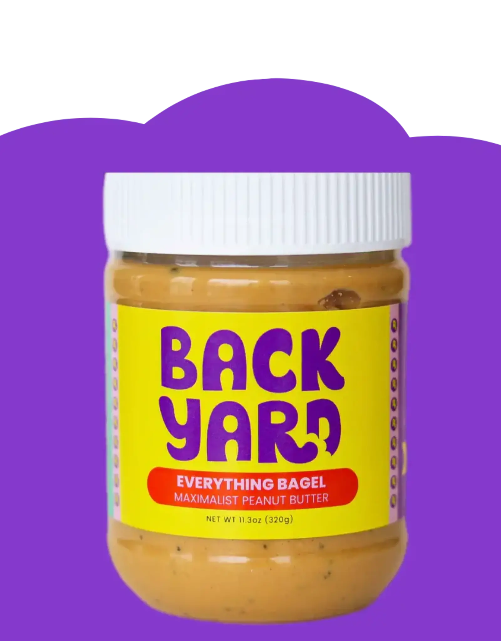 Backyard Maximalist Peanut Butter Everything Bagel Peanut Butter