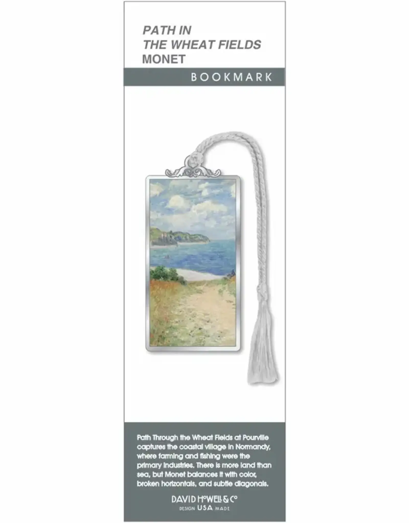 David Howell & Company Monet Path In Wheat Fields Bookmark