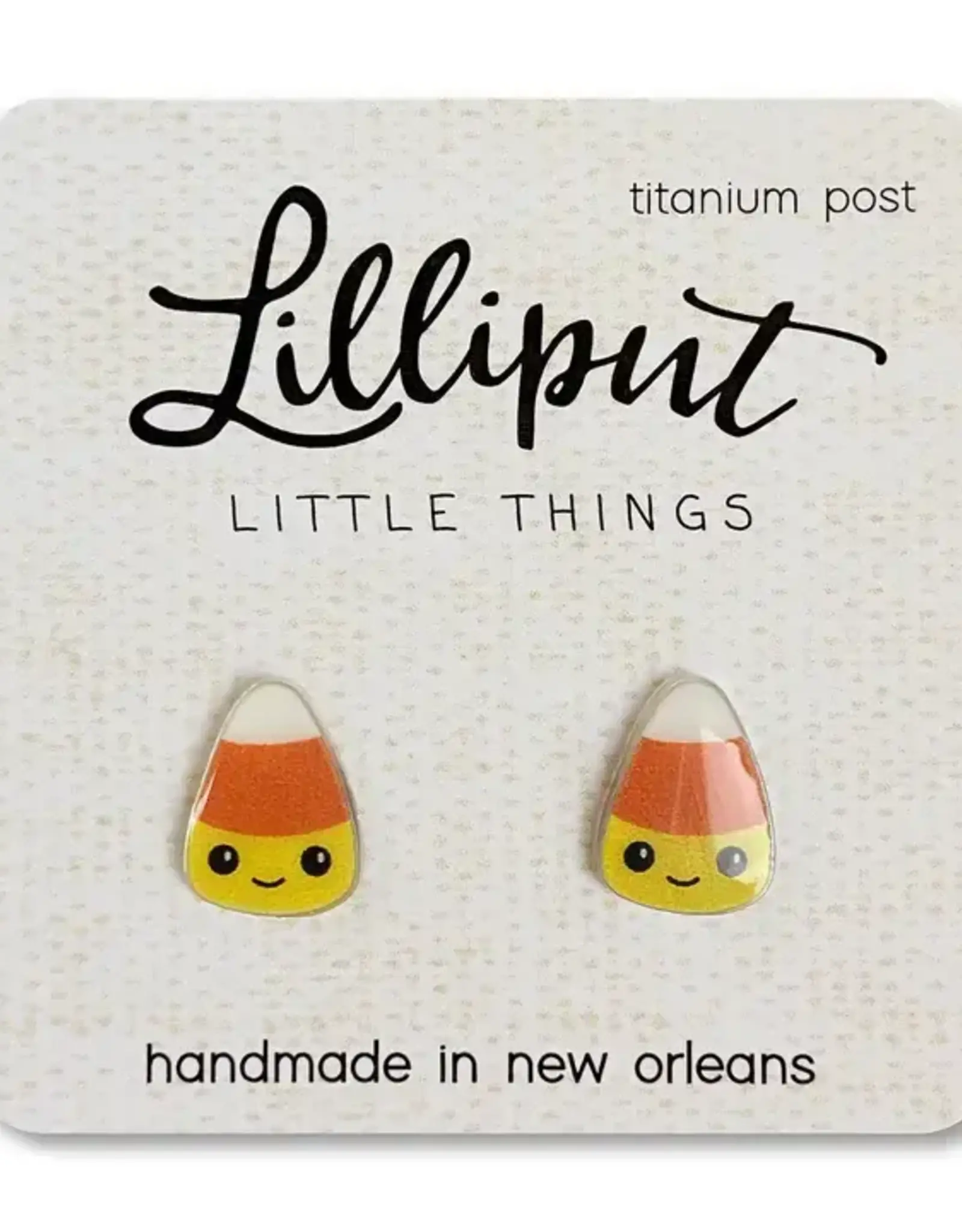 Lilliput Candy Corn Earrings