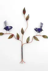 Haw Creek Forge Birds in Tree Wall Art - Blue