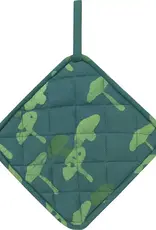 Global Mamas Pot Holder-Mushrooms Green