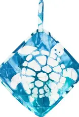 Global Mamas Pot Holder- Turtles Teal