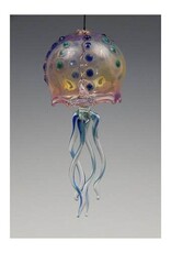 720 Glassworks Jelly Bell Cobalt Aqua Dot