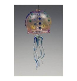 720 Glassworks Jelly Bell Cobalt Aqua Dot