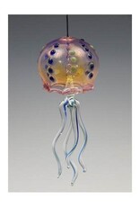 720 Glassworks Jelly Bell Cobalt Mint Dot