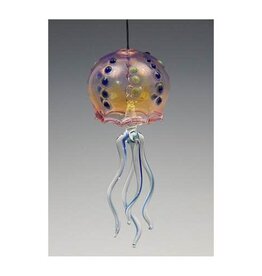 720 Glassworks Jelly Bell Cobalt Mint Dot