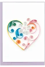 Quilling Cards Colorful Heart Quill Mini Card