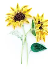Quillin Cards Sunflower Bouquet Quill Mini Card