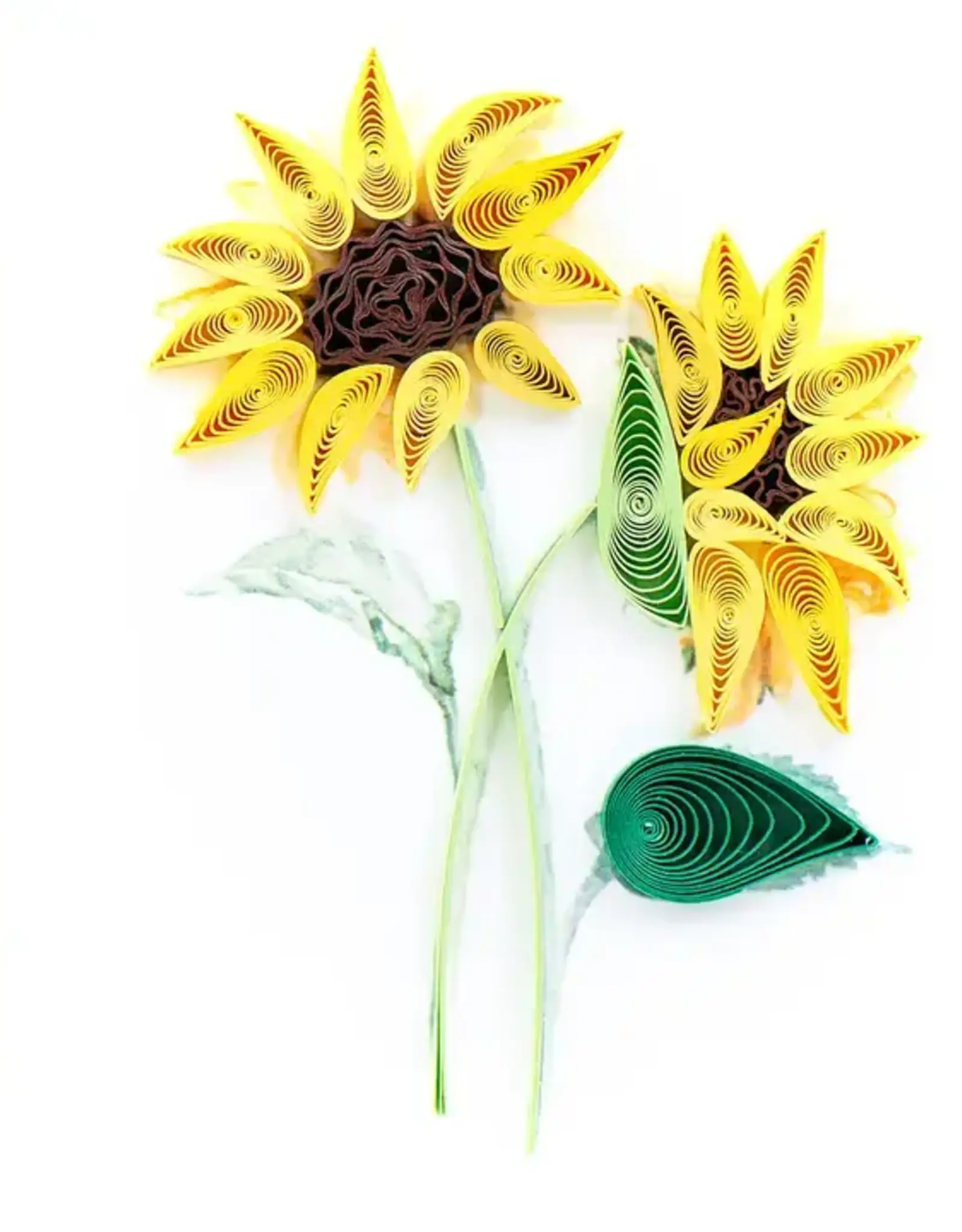 Quillin Cards Sunflower Bouquet Quill Mini Card