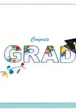 Quillin Cards Congrats Grad Swirl Quill Card