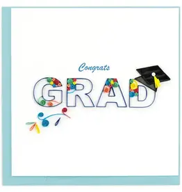 Quillin Cards Congrats Grad Swirl Quill Card
