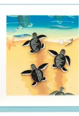 Quillin Cards Sea Turtle Hatchlings Quill Card