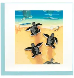 Quillin Cards Sea Turtle Hatchlings Quill Card