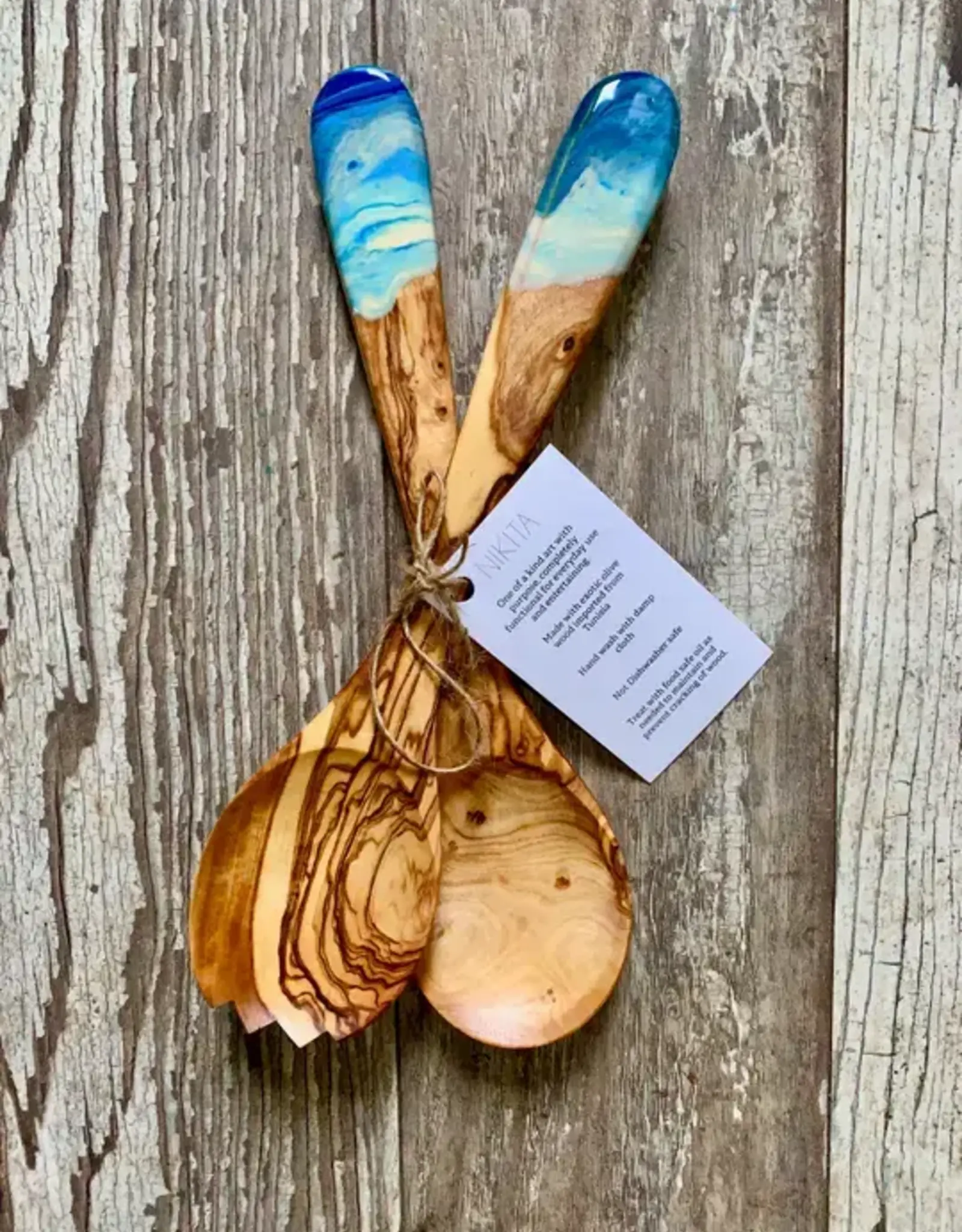Nikita Fine Art Olive Wood Utensils