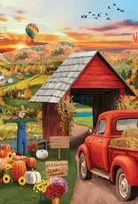 White Mountain Puzzles Harvest Market- 500 pc