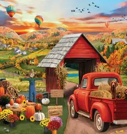 White Mountain Puzzles Harvest Market- 500 pc