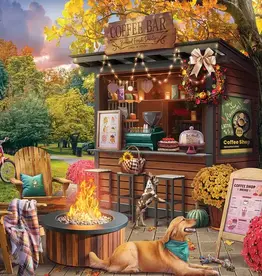 White Mountain Puzzles Parkside Coffee Retreat 1000 pc Puzzle