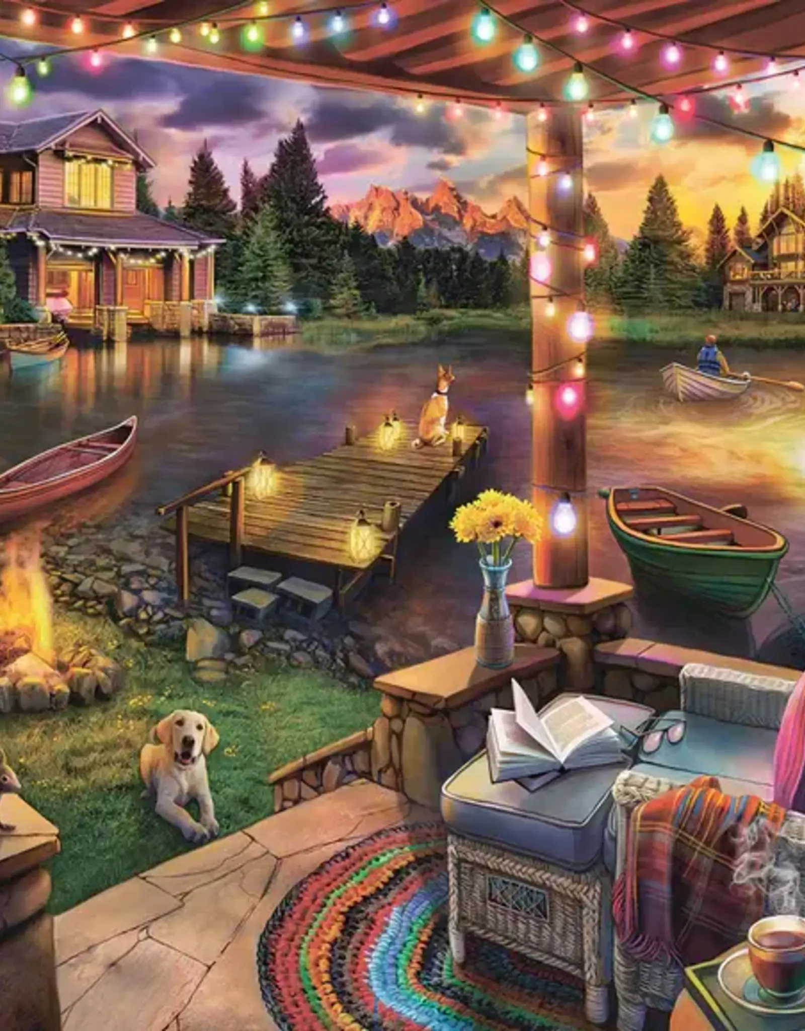 White Mountain Puzzles Summer Evening 500 pc Puzzle