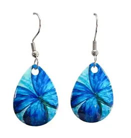 Eye Catching Jewelry Blue Butterfly Earring A29
