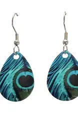 Eye Catching Jewelry Peacock Feather Bird Earring A67