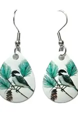 Eye Catching Jewelry Chickadee Bird Earring A16