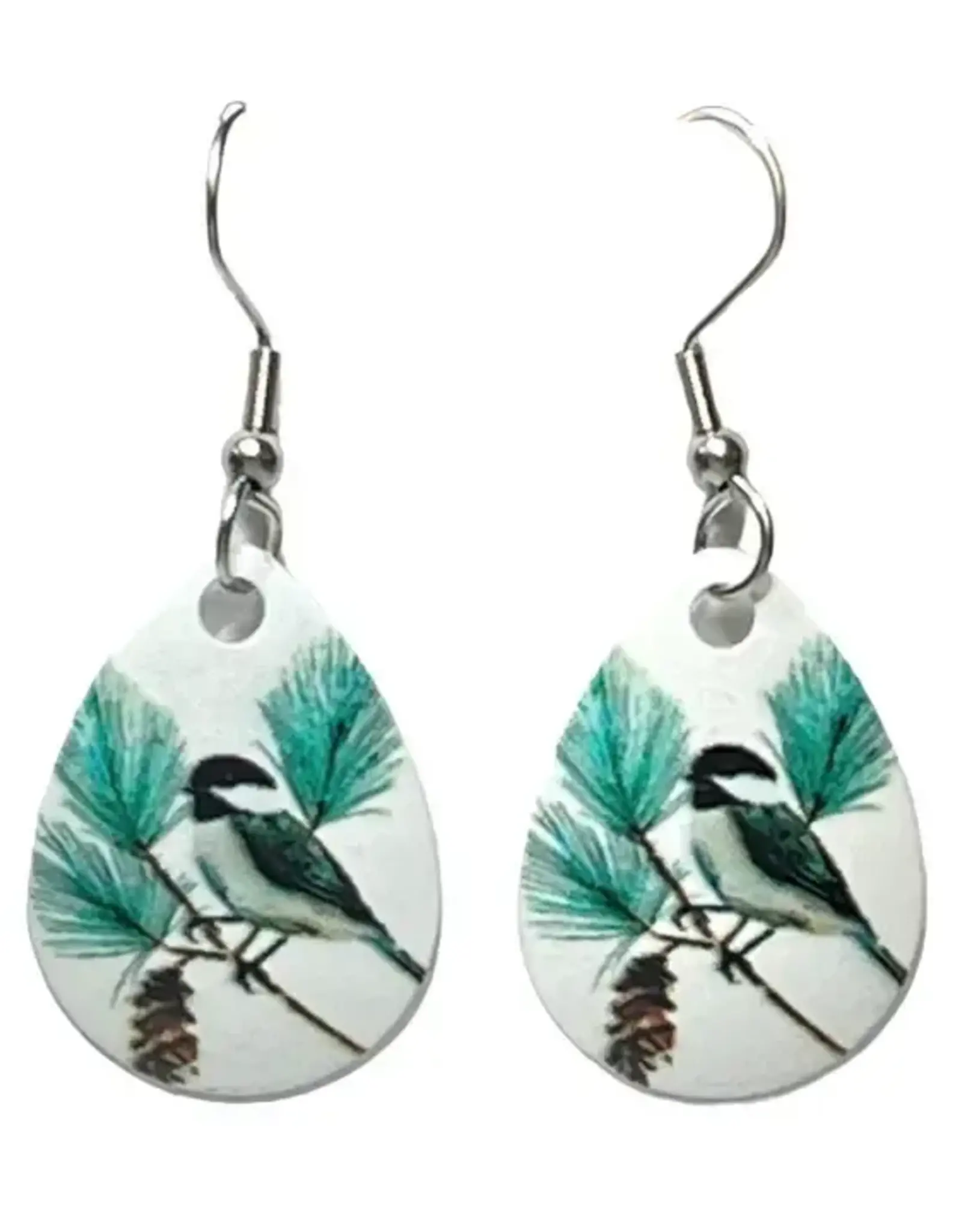 Eye Catching Jewelry Chickadee Bird Earring A16